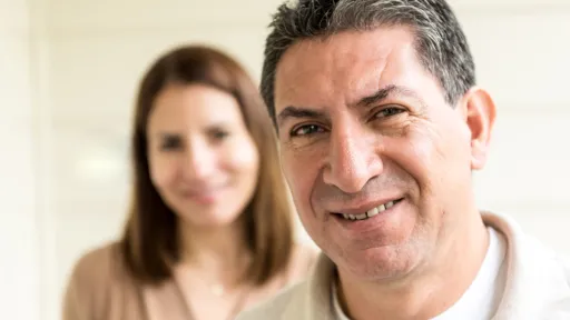 Man smiling at camera