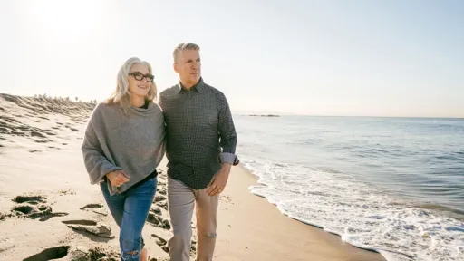 Senior Couple enjoying vacation together