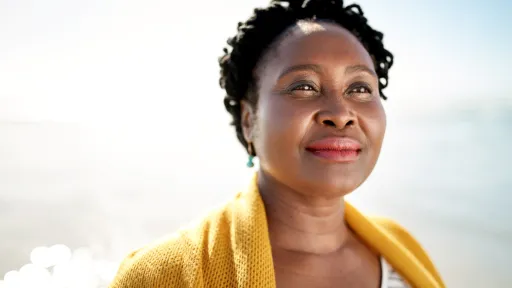 african american woman looking into the distance