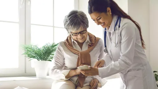 Physician and patient discussing treatment options