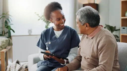 Doctor discussing treatment with patient
